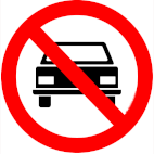 Proibido trÃ¢nsito de veÃ­culos automotores